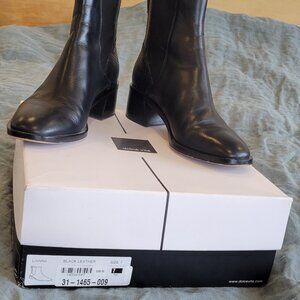 Women's Dolce Vita Black Leather Booties, Size 7, NWB